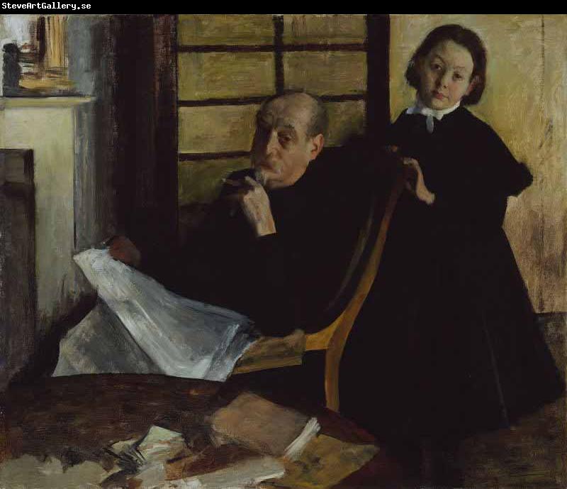 Edgar Degas Henri Degas and His Niece Lucie Degas